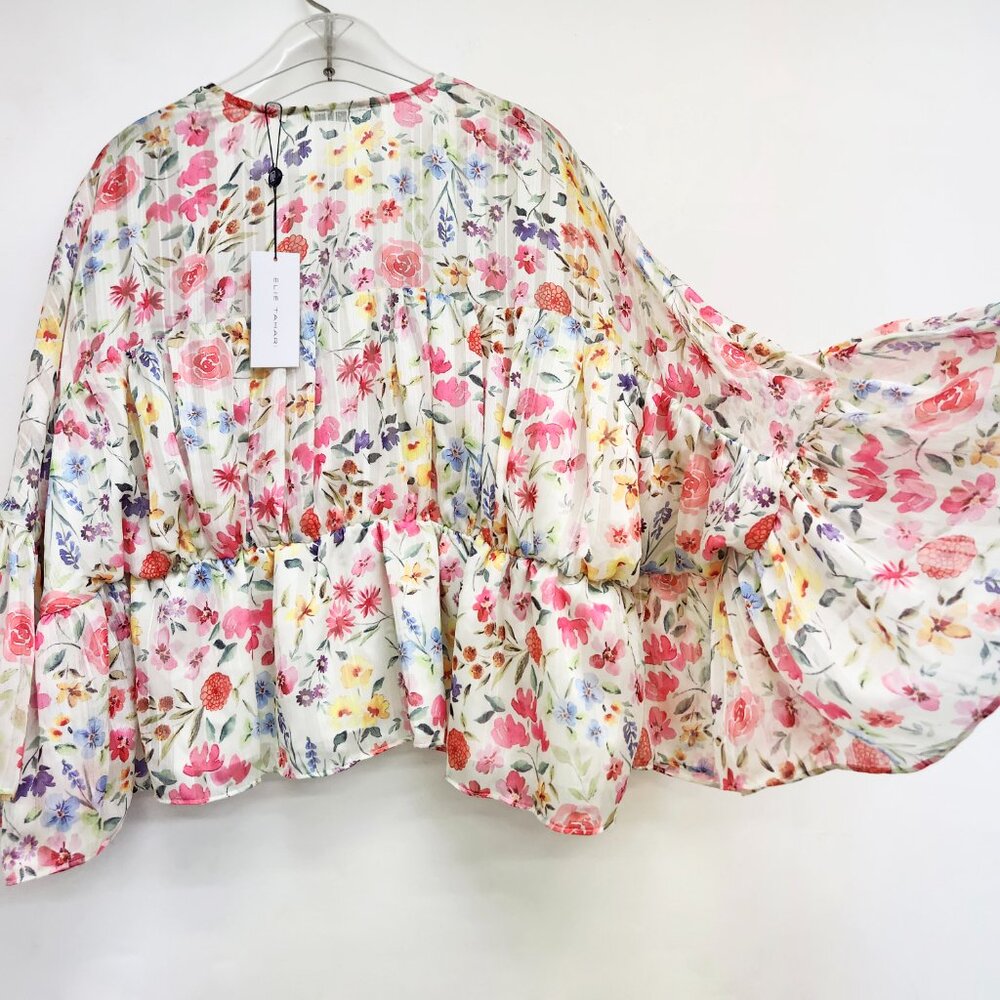 Elie Tahari Floral Top - Picture 10 of 13